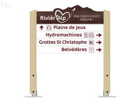 Ligne de mobiliers Rivier'Alp - Association compact et bois - SIL