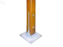 Système de fixation - Platine intégrée au poteau