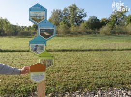 Signalétique touristique - Gamme biodiversité - Volet à soulever - Fabrication PIC BOIS