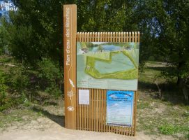 Signalétique touristique - Panneau d'information - Plan d'eau - Fabrication PIC BOIS
