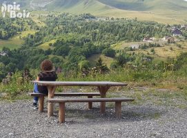 Signalétique touristique - Table que pique-nique - Gamme Furca - Fabrication PIC BOIS