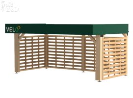 Mobilier de confort - Abri - Abri vélos - Fabrication PIC BOIS