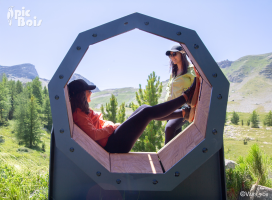 Signalétique touristique - Gamme Bien-Être - Concert de la nature - Fabrication PIC BOIS
