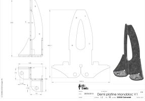 PIC BOIS - Demi platine Monobloc