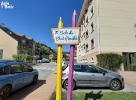 PIC BOIS - Panneau école EC80c - St Marcel (73)