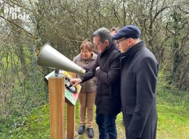 Signalétique touristique - Mobilier interactif - Chants ligériens - Fabrication PIC BOIS