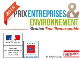 PIC BOIS a reçu le Prix Entreprises et Environnement Mention PME Remarquable en 2016
