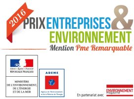 Prix Entreprises et environnement Mention PME Remarquable 2016 PIC BOIS a reçu le Prix Entreprises et Environnement Mention PME Remarquable en 2016