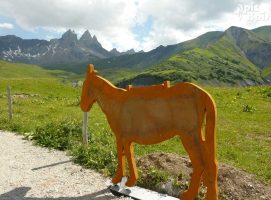 Silhouette d'âne en acier corten - Albiez-Montrond (73)