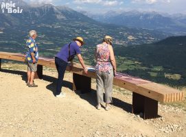 Signalétique touristique - Table d'orientation - Observation col - Fabrication PIC BOIS