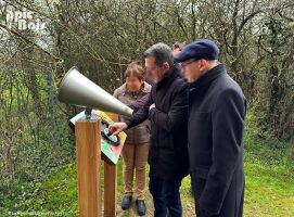 Signalétique touristique - Parcours sensoriel - Chants ligériens - Fabrication PIC BOIS