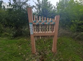 Signalétique touristique - Mobilier interactif - Xylophone 8 sons - Fabrication PIC BOIS